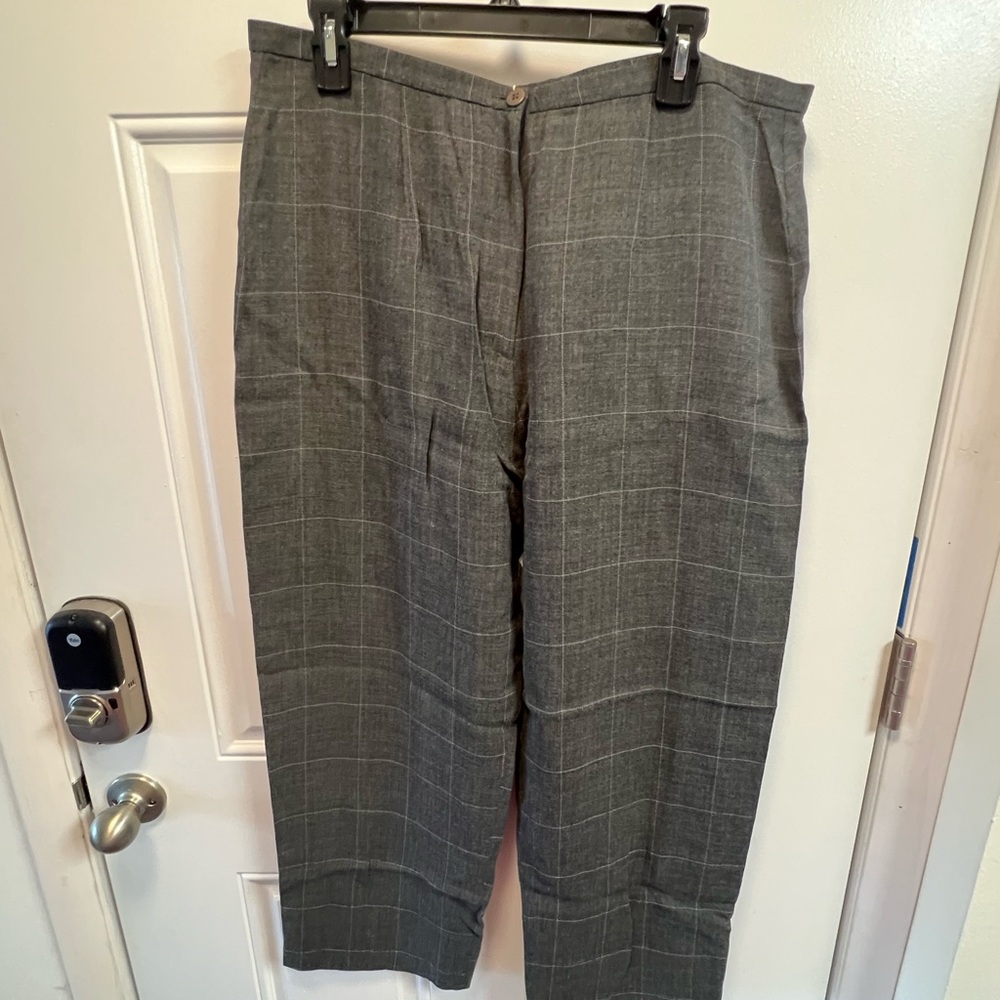 Giorgio Armani Slacks (window pane plaid)